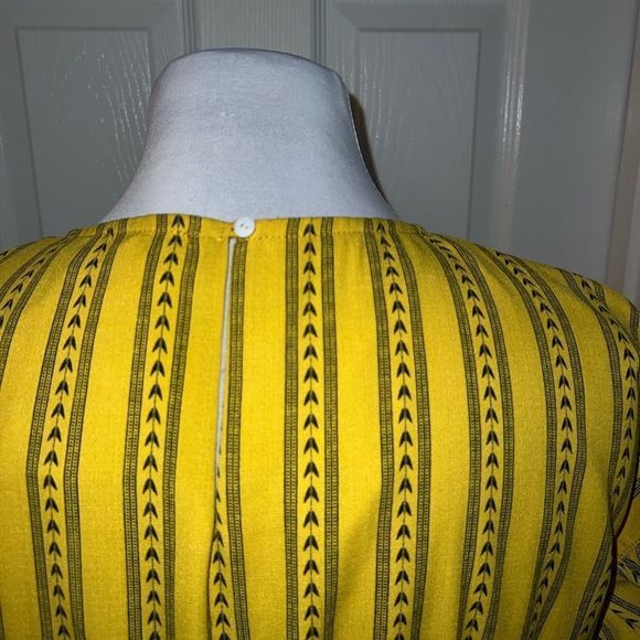 NWT yellow/gold & black dress - Picture 6 of 14